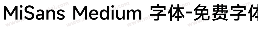 MiSans Medium 字体字体转换